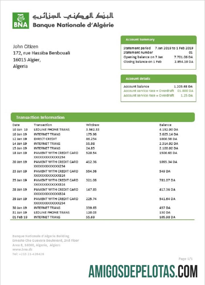 Aljazair Banque nationale dΓÇÖAlge╠ürie (BNA) bank laporan pratinjau