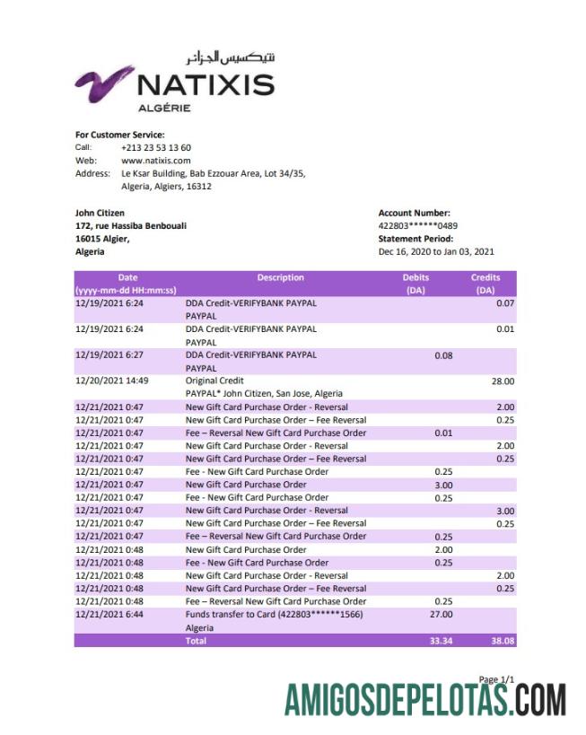 Dapat Diedit Aljazair Natixis Algerie bank laporan templat in Excel and PDF format