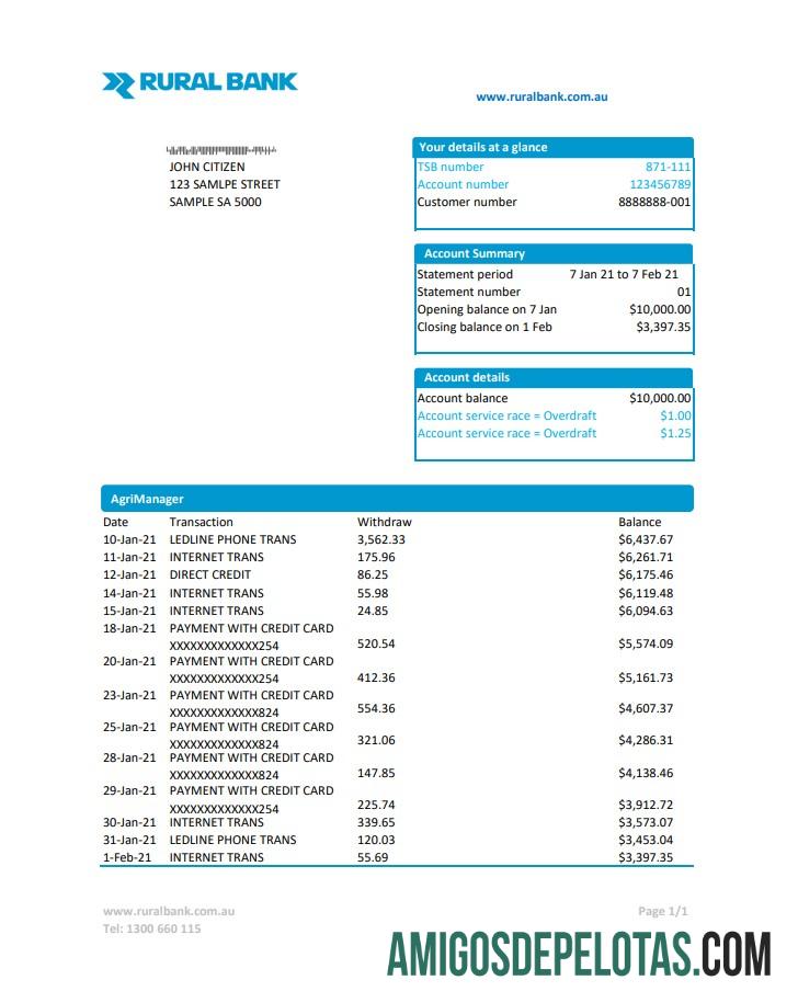 Realistis Australia Rural bank laporan easy to fill templat in Excel and PDF format