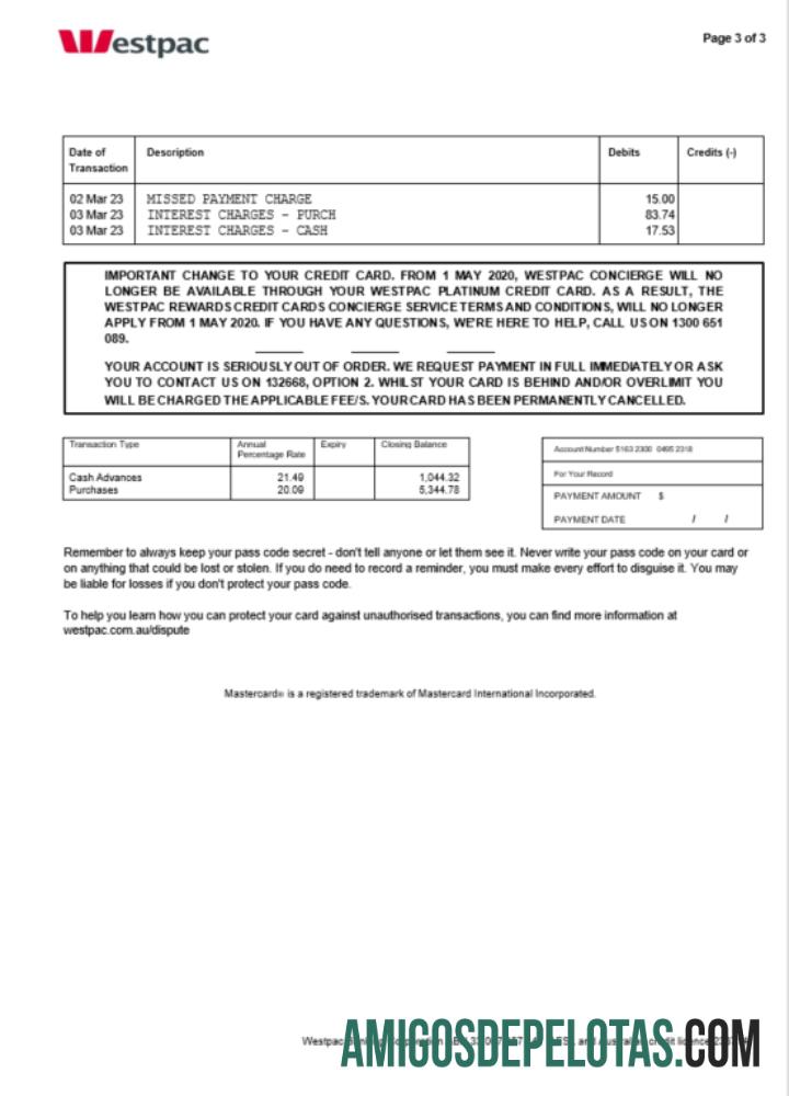 Realistis Australia Westpac bank laporan Word and PDF templat, 3 pages 3