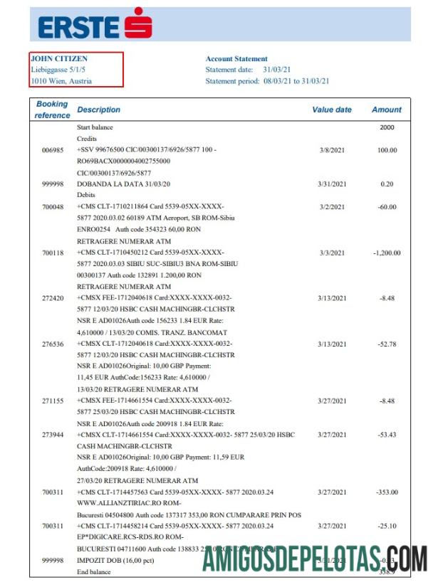 Premium Austria Erste Group bank laporan easy to fill templat in Excel and PDF format