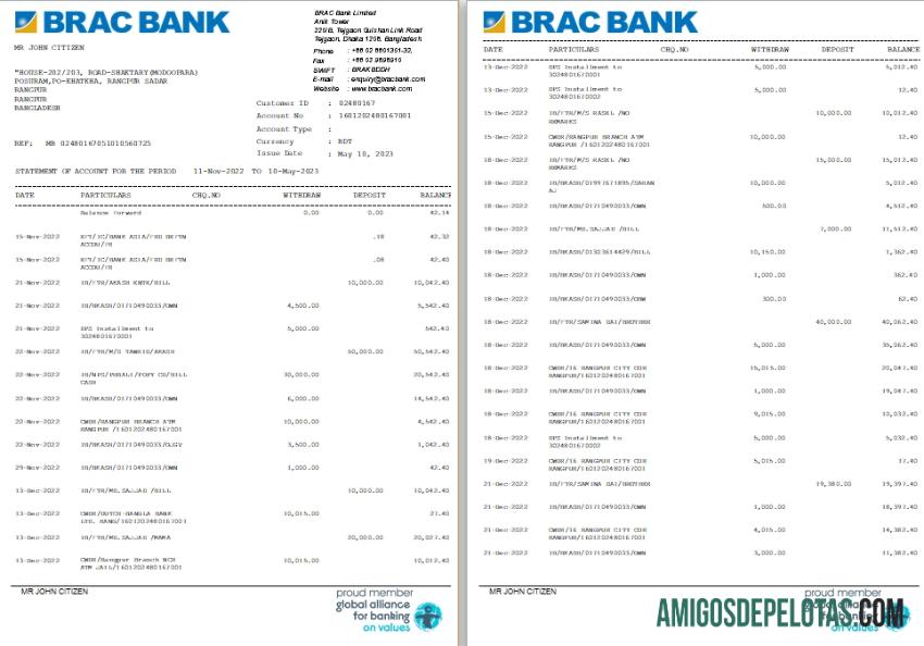 Bangladesh BRAC bank st 1 2 makering