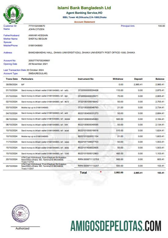 Bangladesh Islami bank laporan Word and PDF Contoh desain