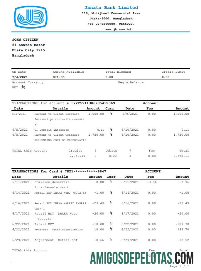 Premium Bangladesh Janata bank laporan easy to fill templat in .XLS and .PDF Berkas format