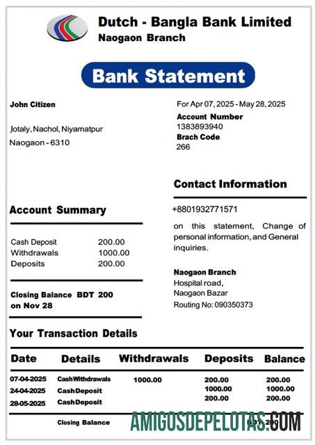 Profesional Bangladesh┬áDutch Bangla bank Limited bank laporan┬áWord and PDF templat