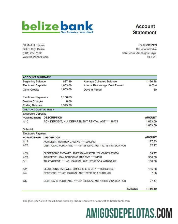 Berkualitas Belize Belizebank bank laporan easy to fill templat in .XLS and .PDF Berkas format