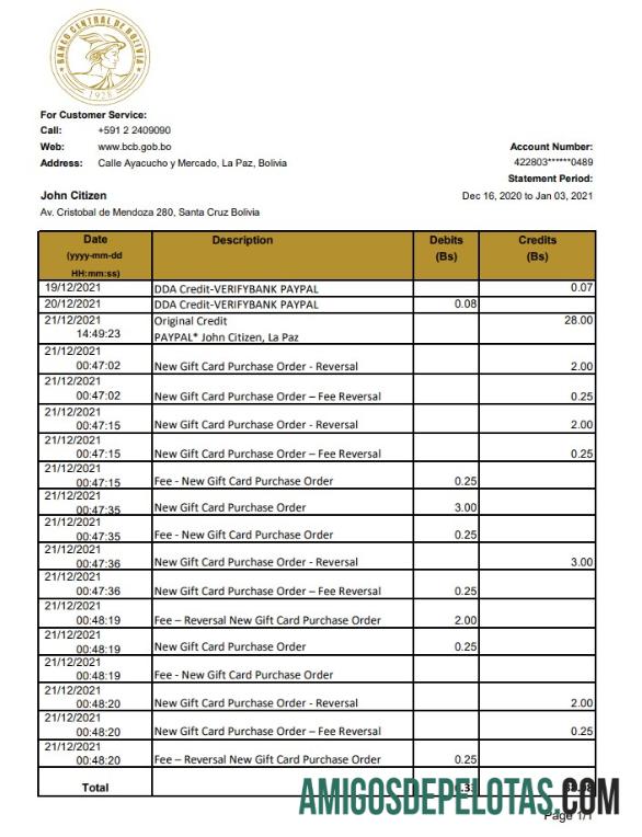 Bolivia Banco Central de Bolivia Excel pratinjau
