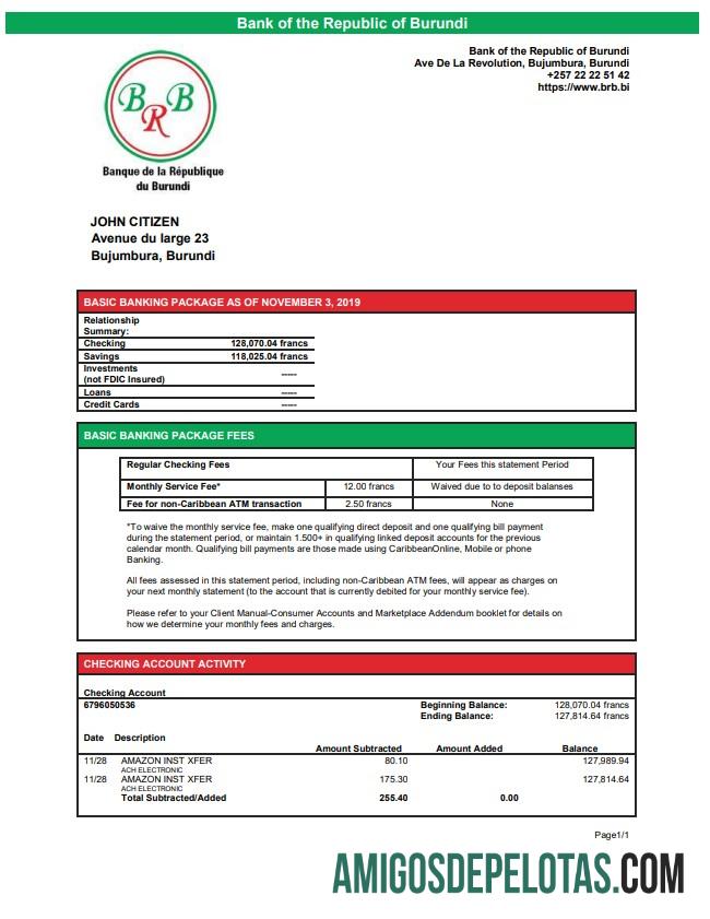 Burundi bank of the Republic of Burundi bank laporan makering
