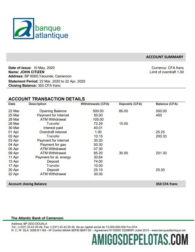 Kamerun The Atlantic bank of Kamerun 5 pratinjau