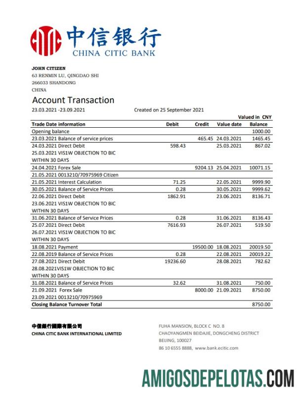 Dapat Diedit Tiongkok Citic bank Corp bank laporan easy to fill templat in Excel and PDF format