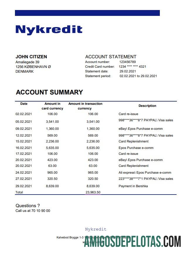 Dapat Diedit Denmark Nykredit bank laporan easy to fill templat in .XLS and .PDF Berkas format