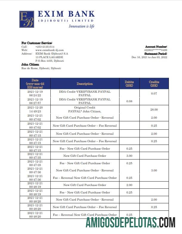 Dapat Diedit Jibuti Exim bank laporan templat in Word and PDF format