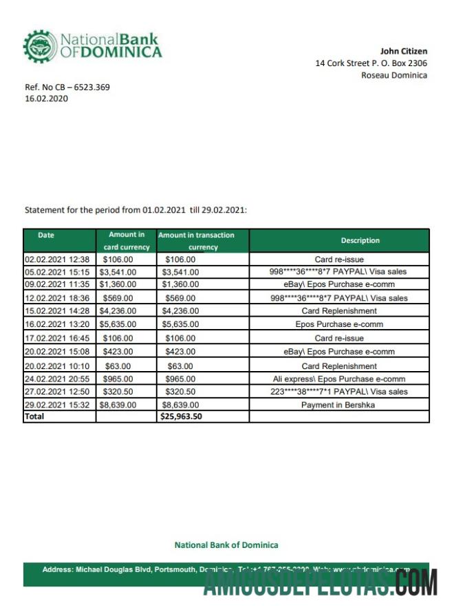 Berkualitas Dominika nasional bank of Dominika bank laporan easy to fill templat in Excel and PDF format