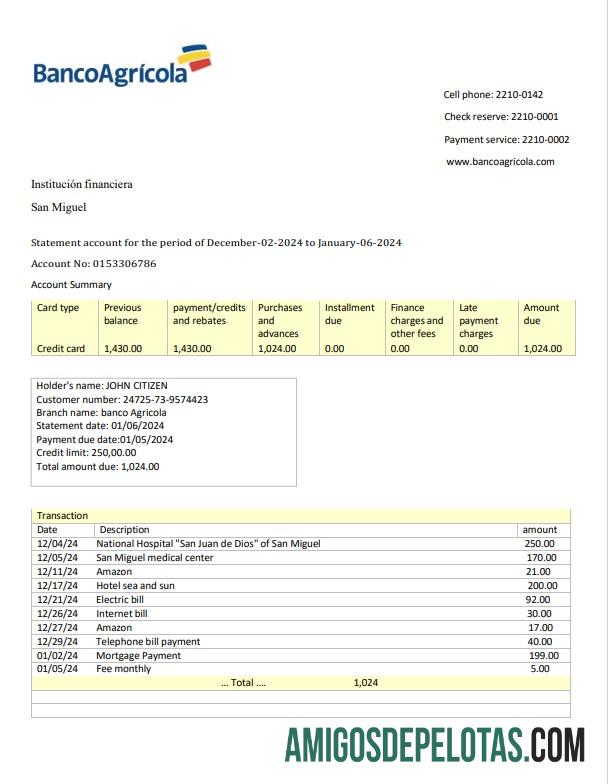 Republik Dominika Banco Agricola bank laporan 3 ΓÇô 6 months Word and PDF Contoh sampel