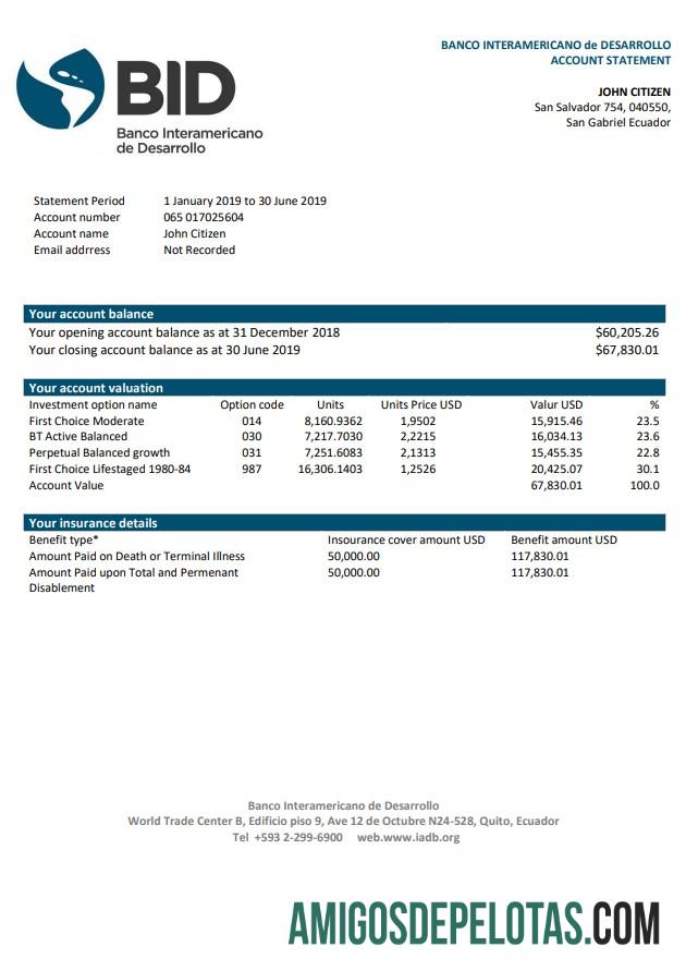 Ekuador Banco Interamericano de Desarrollo (BID) bank laporan desain