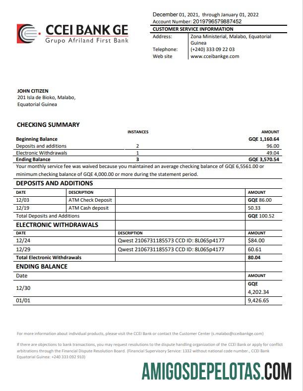 Dapat Diedit Guinea Khatulistiwa CCEI bank laporan templat, Word and PDF format