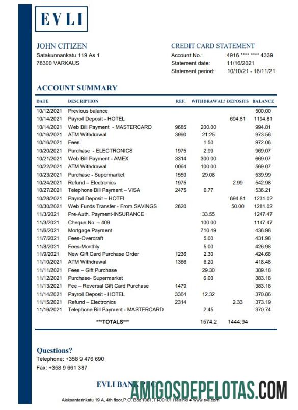Realistis Finlandia Evli bank PLC bank laporan easy to fill templat in Excel and PDF format