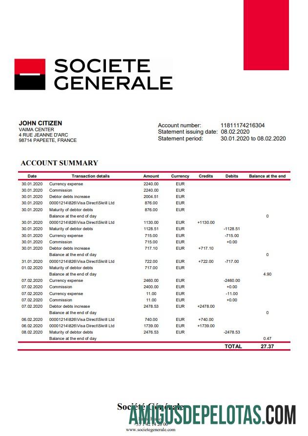 Prancis Socie╠üte╠ü Ge╠üne╠ürale bank laporan makering