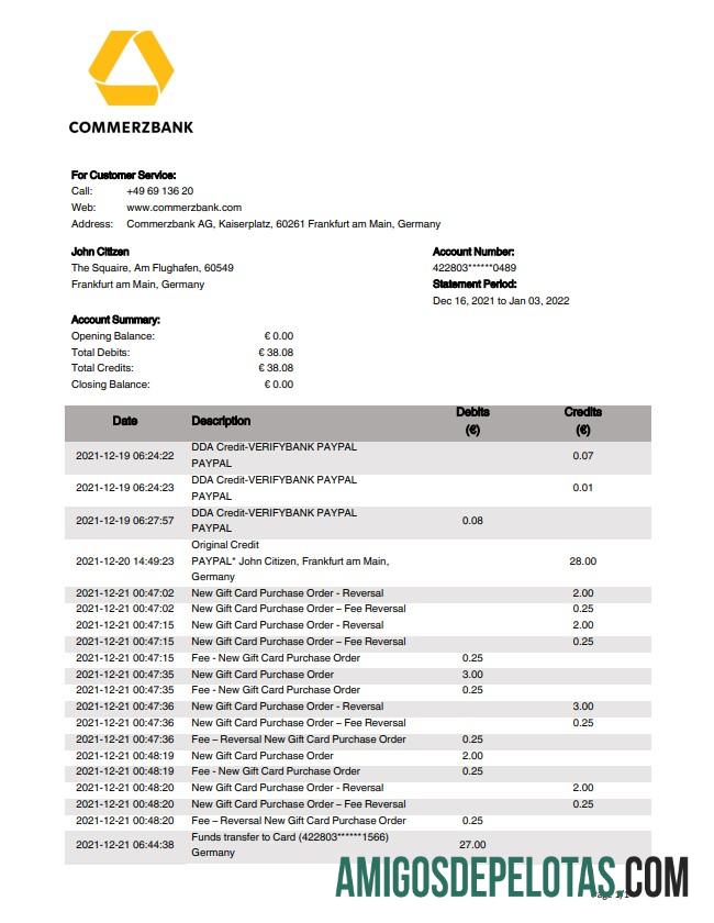 Jerman Commerzbank laporan pratinjau