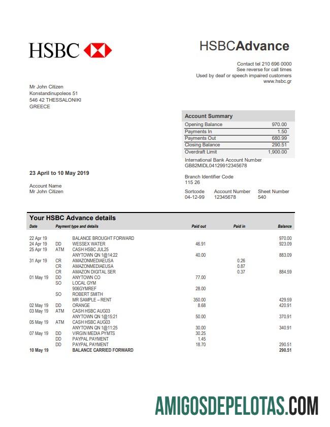 Yunani HSBC bank laporan pratinjau