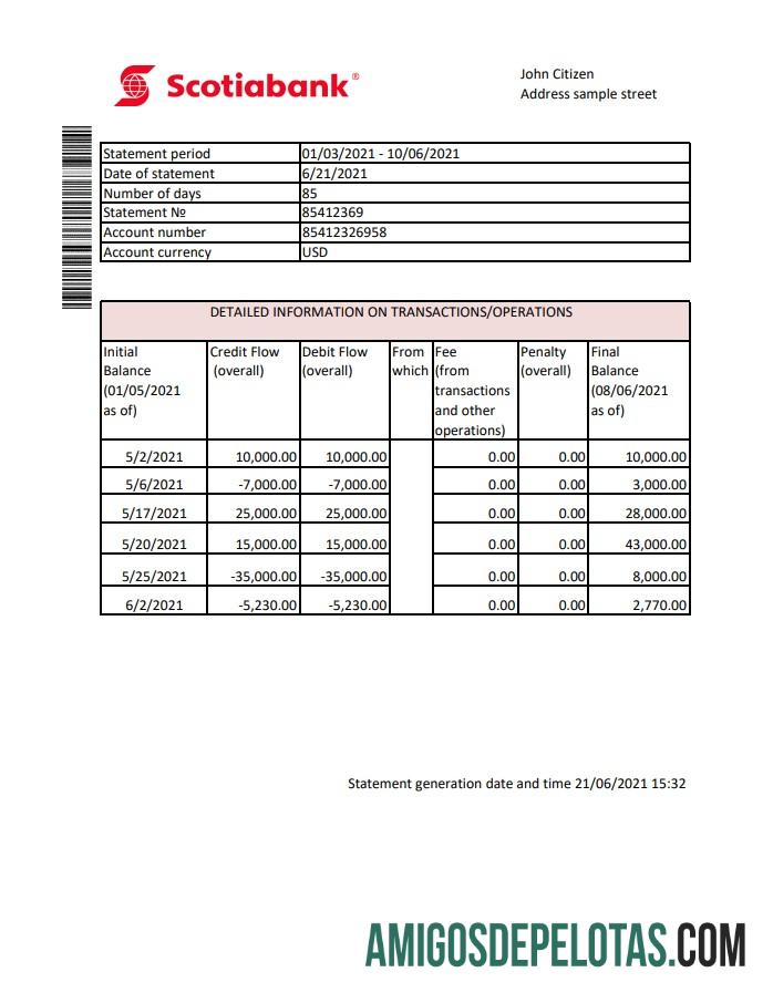 Profesional Hong Kong Scotiabank bank laporan easy to fill templat in Excel and PDF format