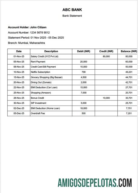 Berkualitas India ABC bank laporan┬áWord and PDF templat