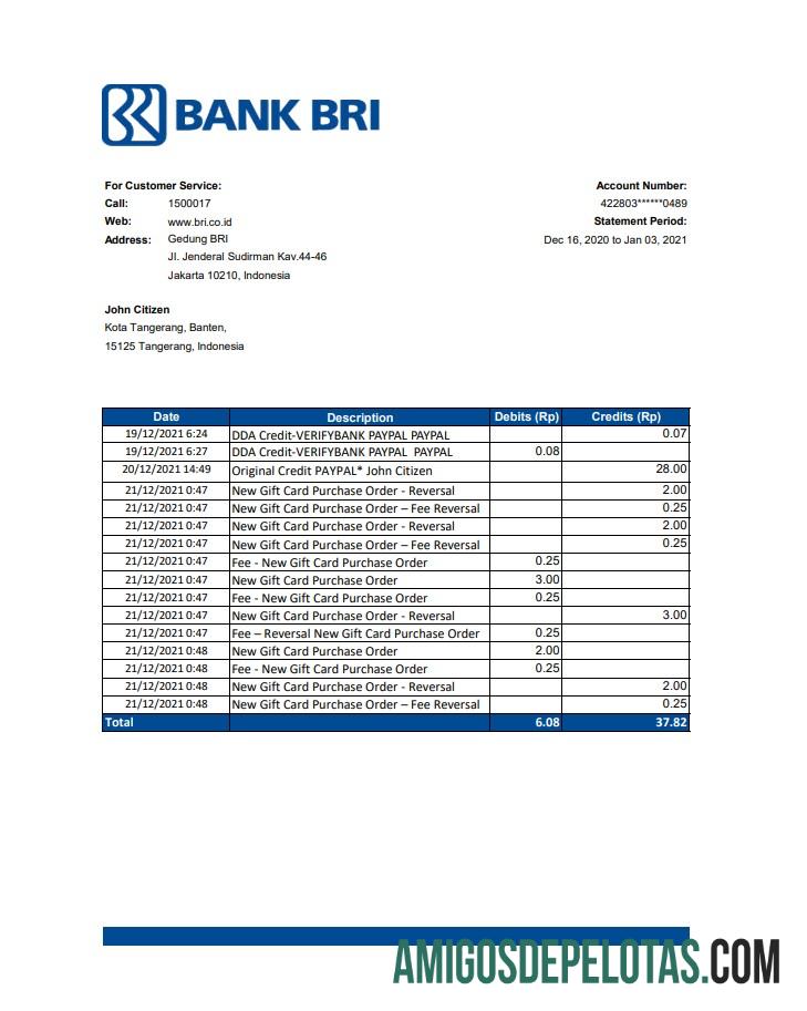 Premium Indonesia bank Rakyat Indonesia (BRI) bank laporan templat in .XLS and .PDF Berkas format