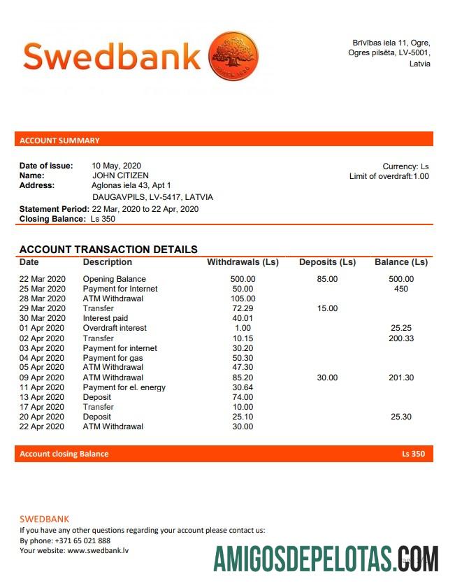 Latvia Swedbank makering