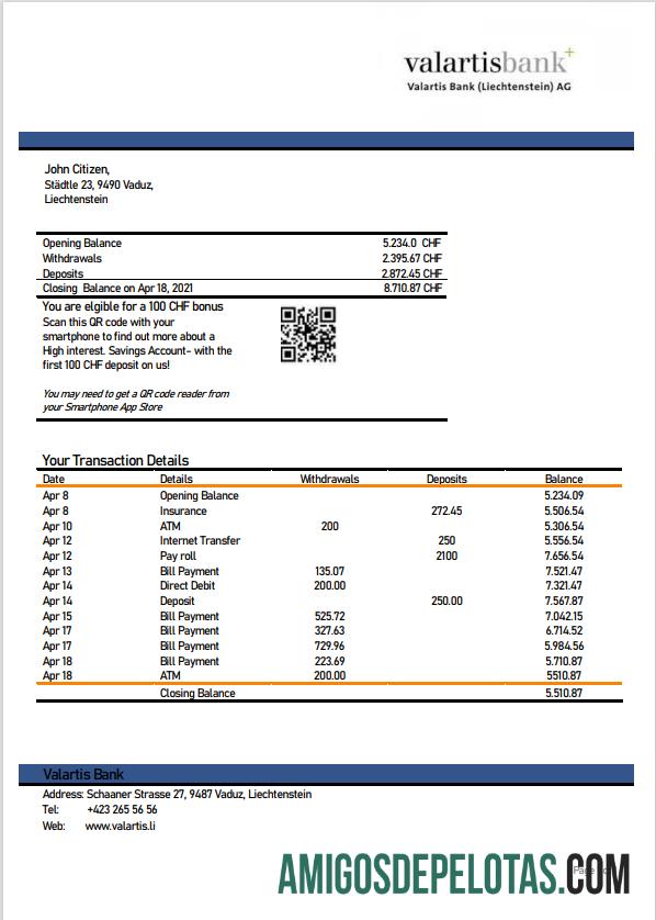 Realistis Liechtenstein Valartis bank laporan templat in Word and PDF format