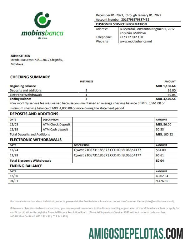 Berkualitas Moldova Mobiasbanca bank laporan templat in Word and PDF format