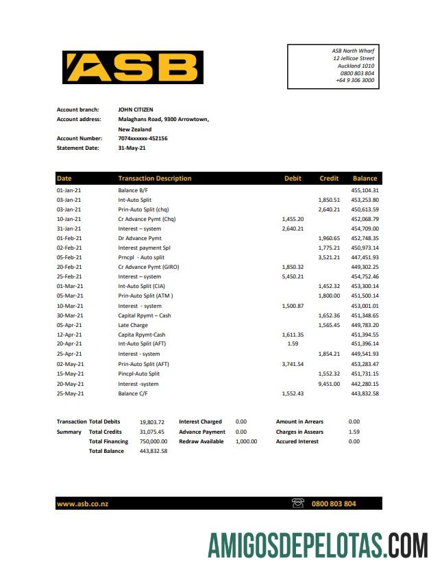 Selandia Baru ASB Excel PDF desain