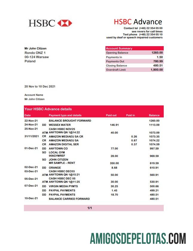 Polandia HSBC Excel PDF pratinjau