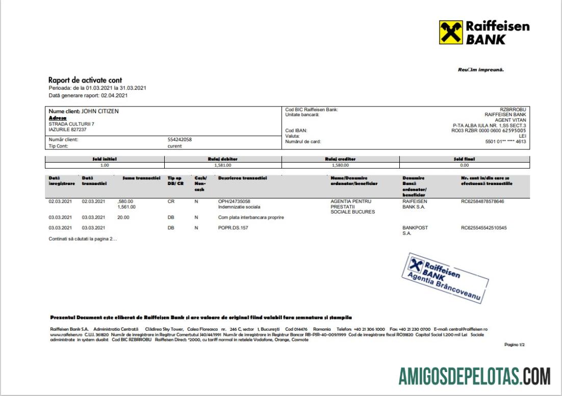 Rumania Raiffeisen bank makering