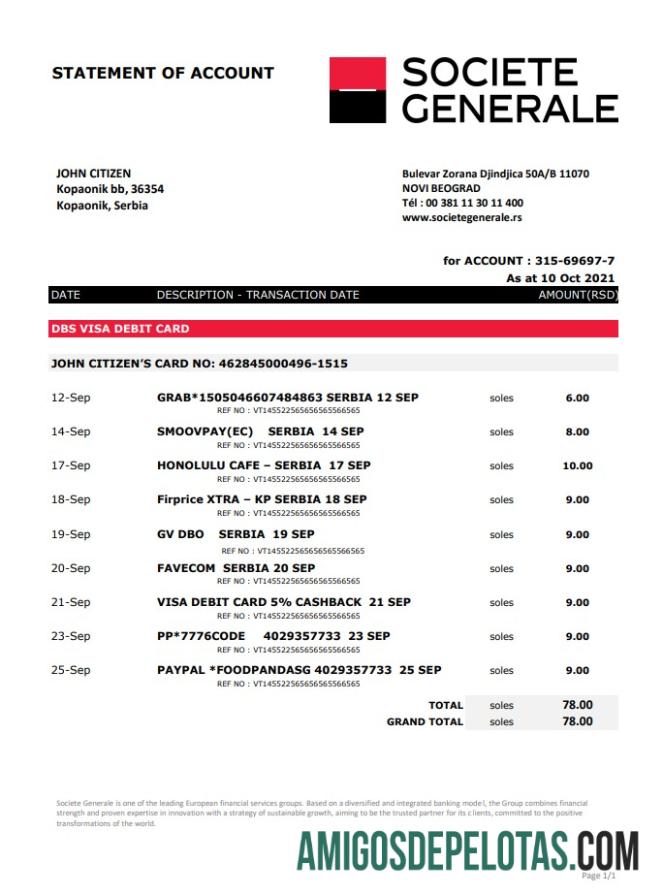 Serbia Societe Generale Excel PDF sampel