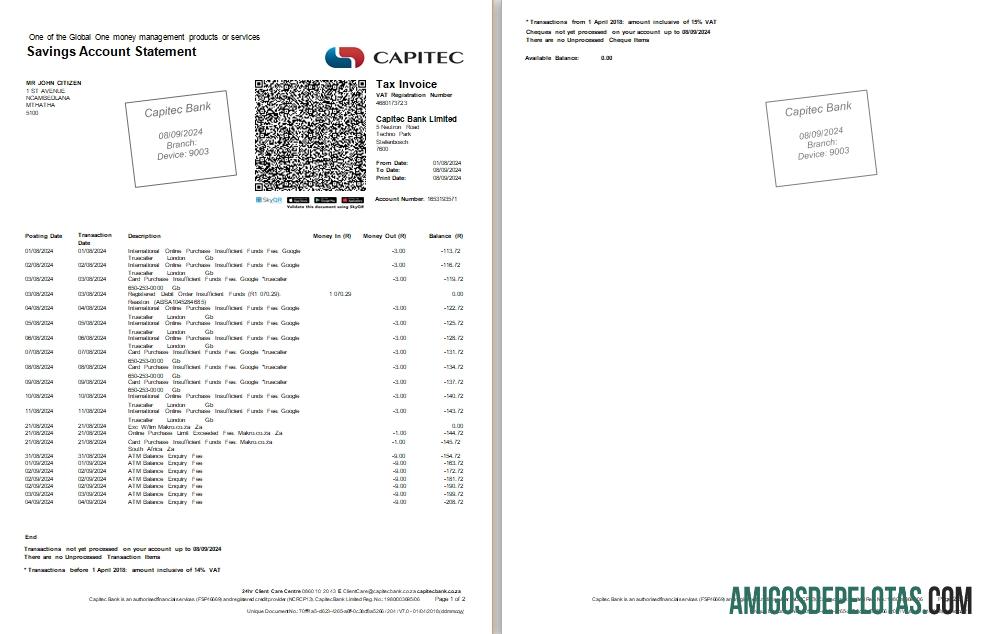 Afrika Selatan Capitec bank st 2 pages scr desain