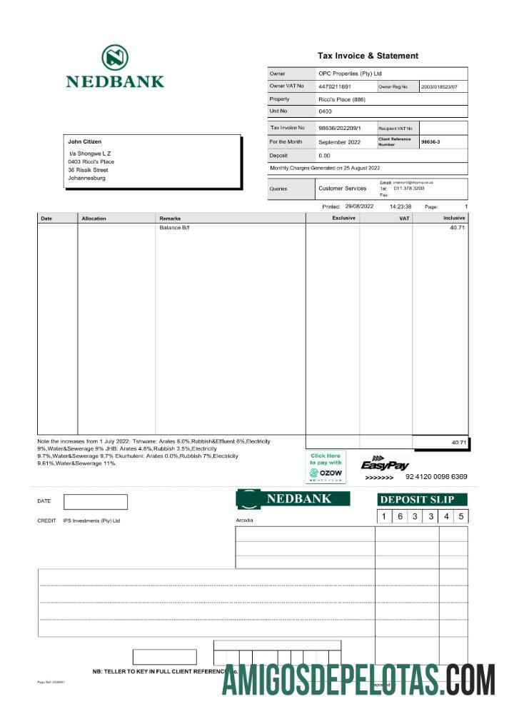 Berkualitas Afrika Selatan Nedbank laporan Word and PDF templat scr