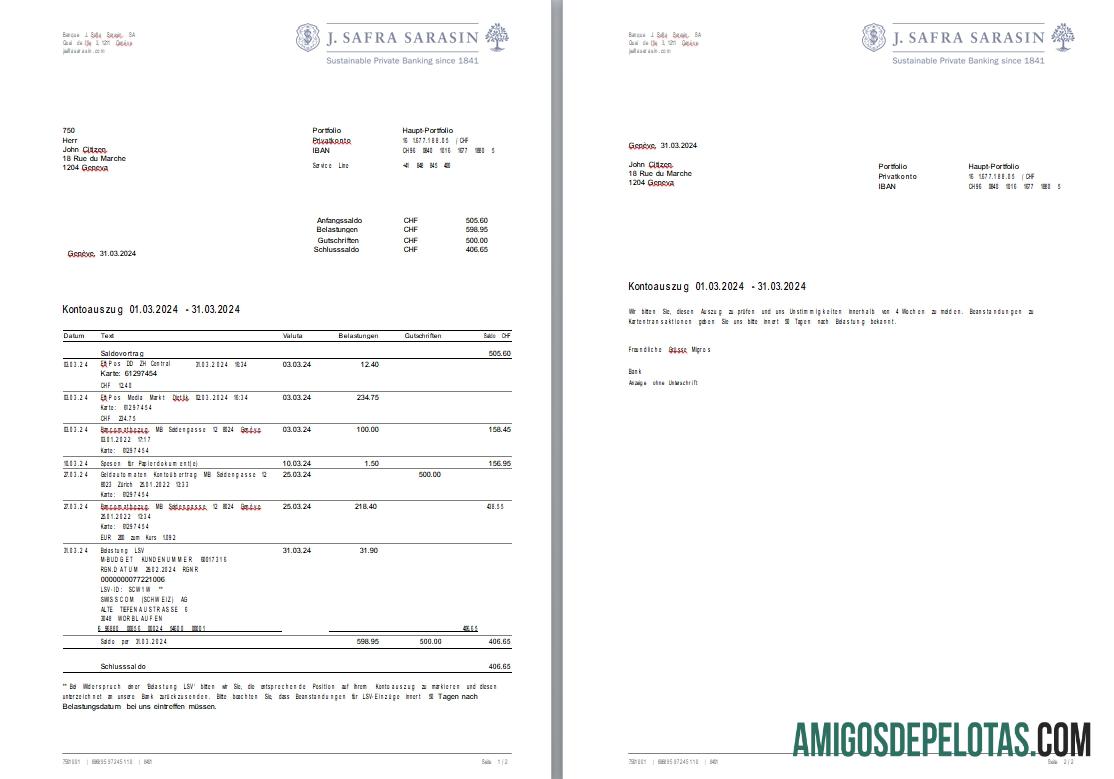 Swiss bank J. Safra Sarasin bank laporan 2 pages Copy desain