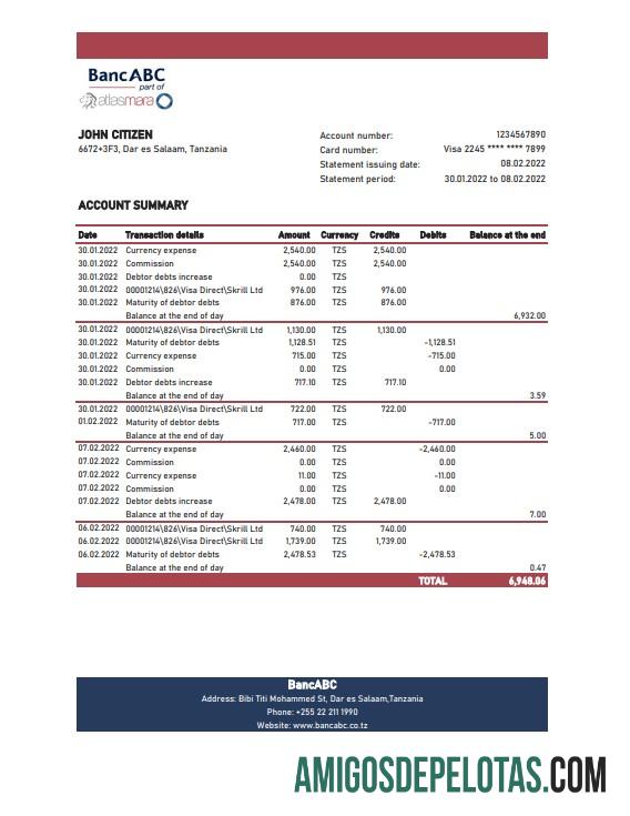 Dapat Diedit Tanzania BancABC bank laporan, Excel and PDF templat
