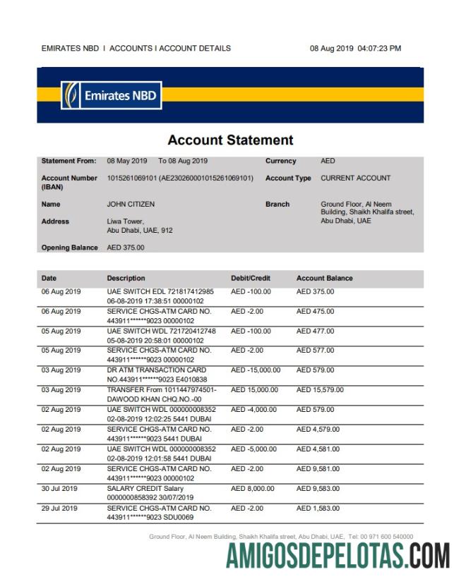 UEA Abu Dhabi Emirates NBD bank laporan.PDF templat