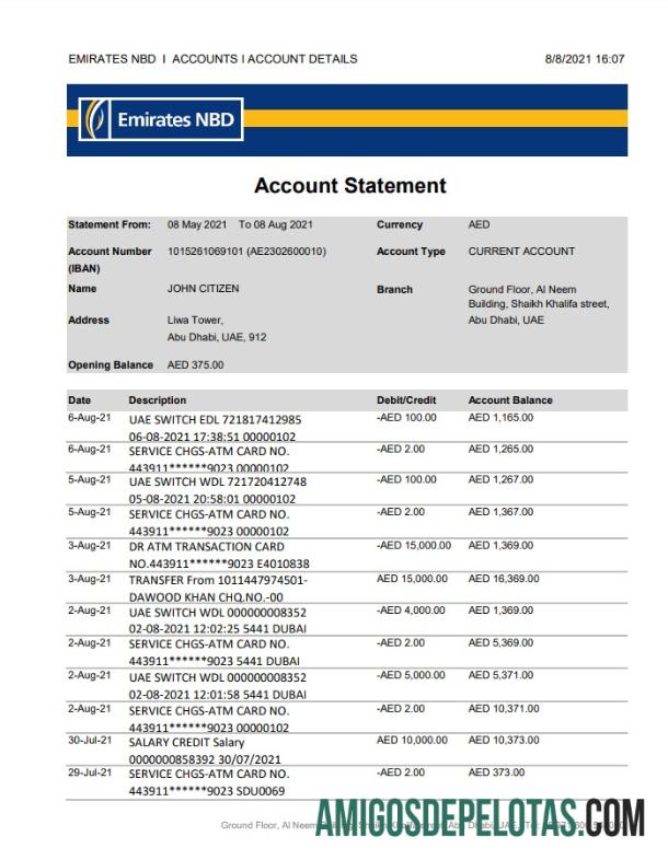 UEA Abu Dhabi Emirates NBD desain