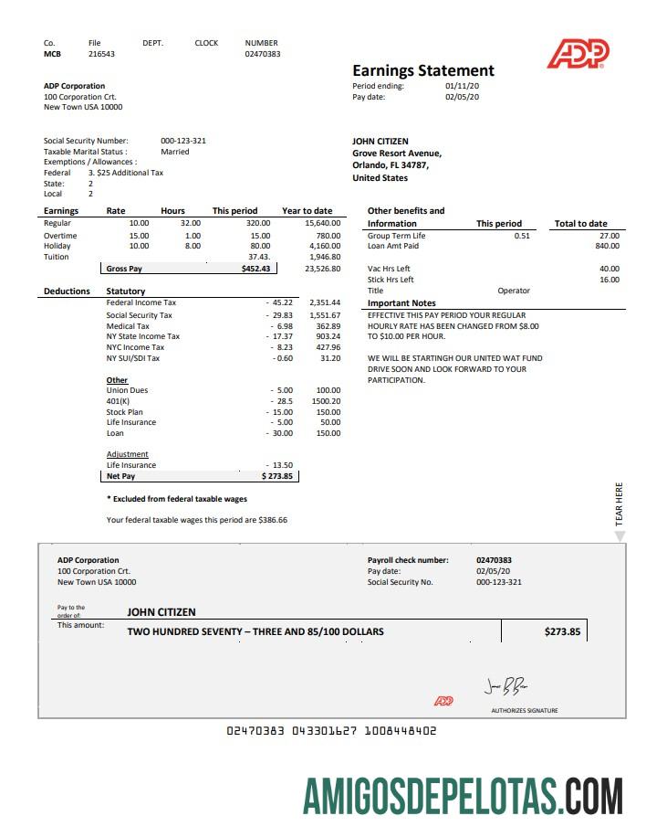 Berkualitas AS ADP Earnings laporan templat in Word and PDF format