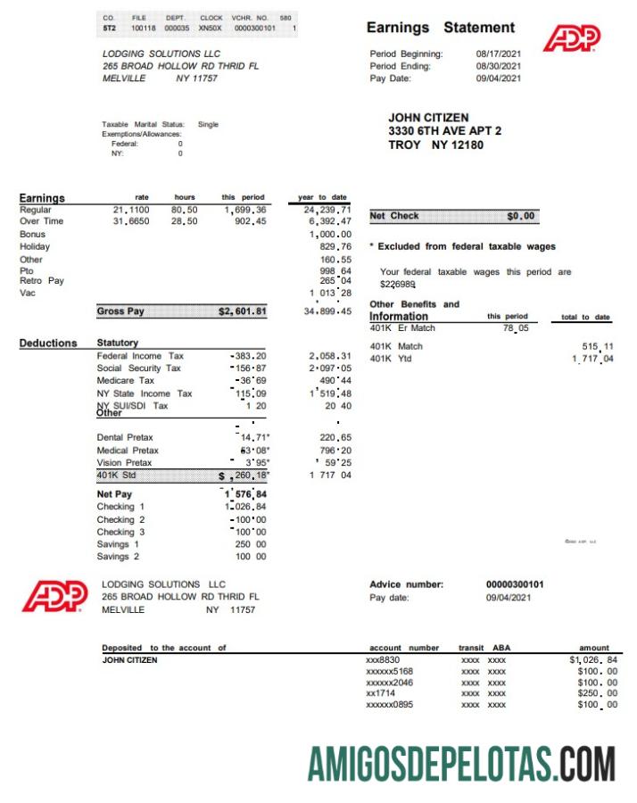 Premium AS ADP bisnis corporate earnings laporan templat in Word and PDF format