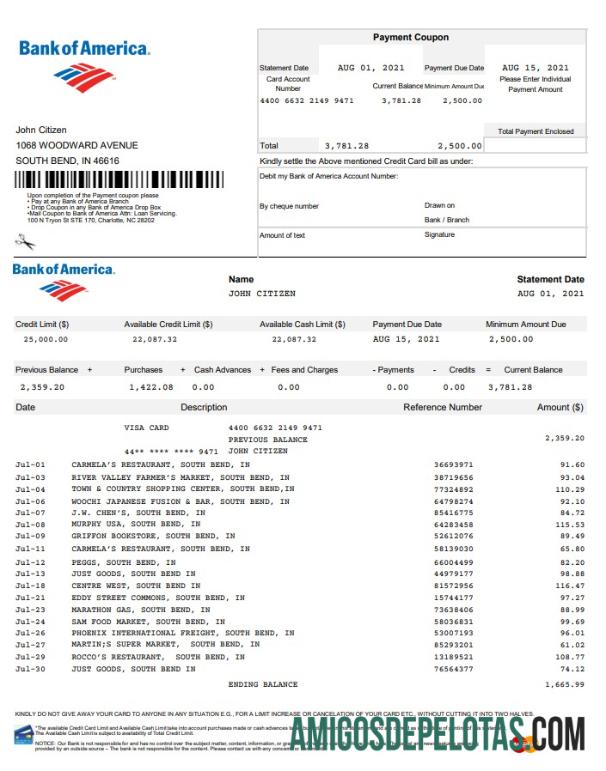 AS bank of Amerika Excel versi 5 pratinjau