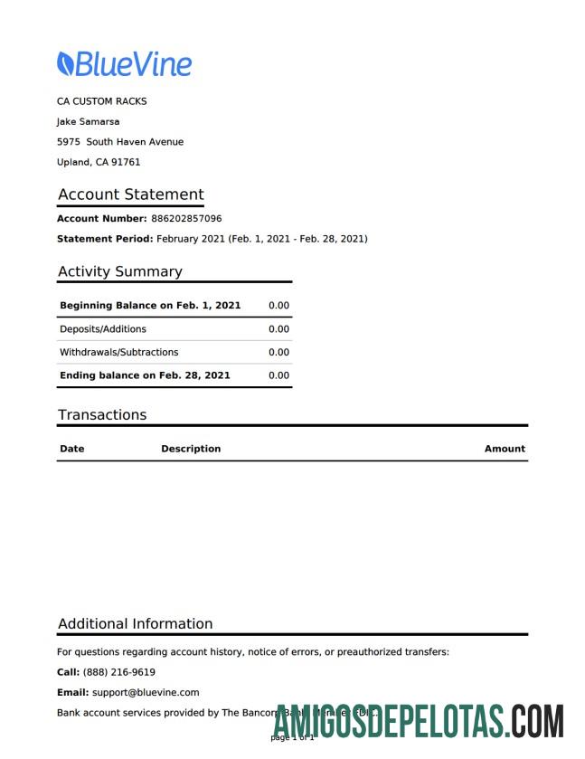 AS California Bluevine bank st Word PDF pratinjau