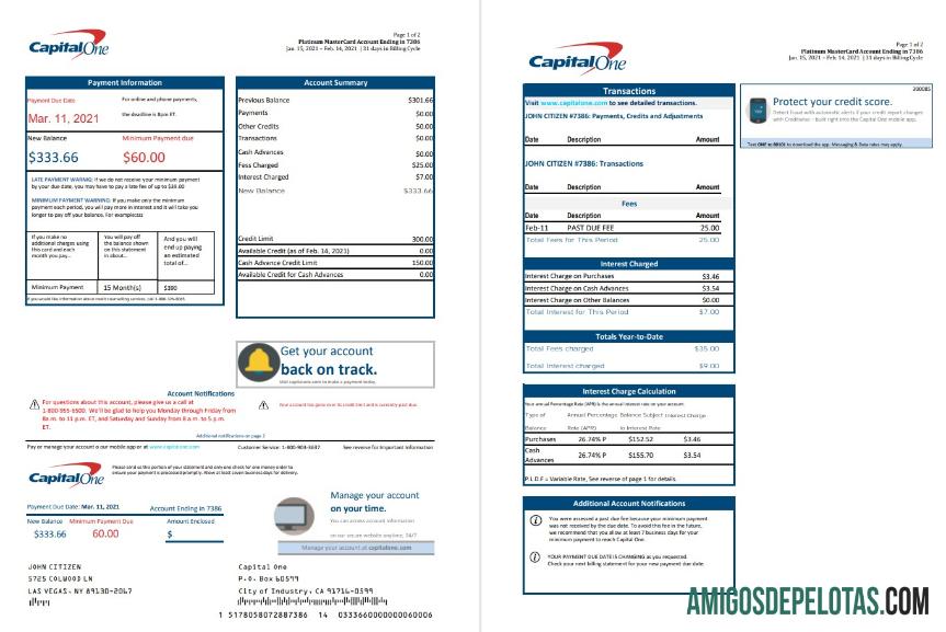 Premium AS Capital One bank laporan templat in Excel and PDF format (2 pages) versi 3