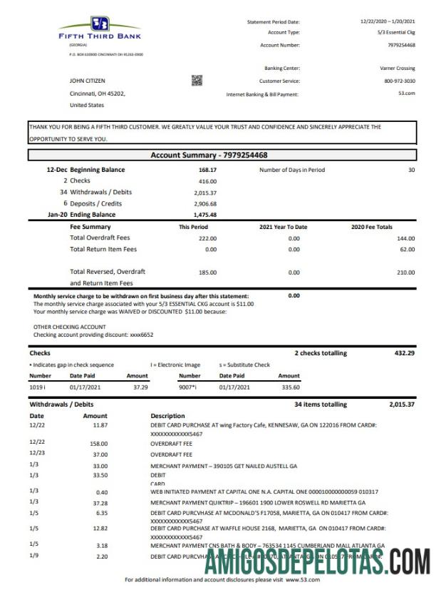 Berkualitas AS Fifth Third bank laporan easy to fill templat in .XLS and .PDF Berkas format