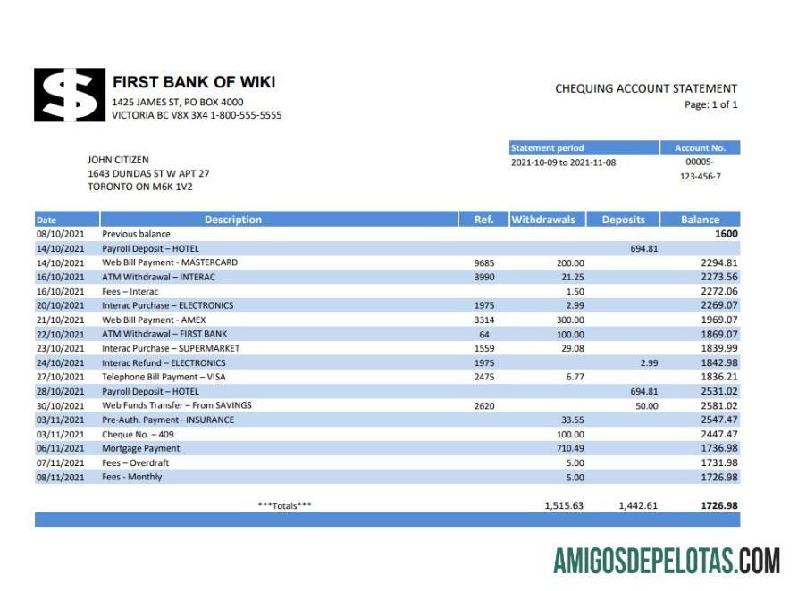 AS First bank of Wiki Excel PDF makering