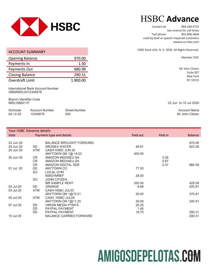 AS HSBC templat