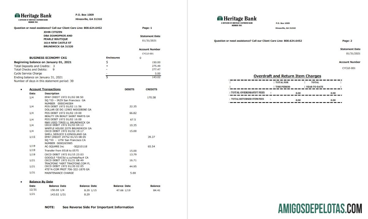 AS Heritage Excel PDF templat