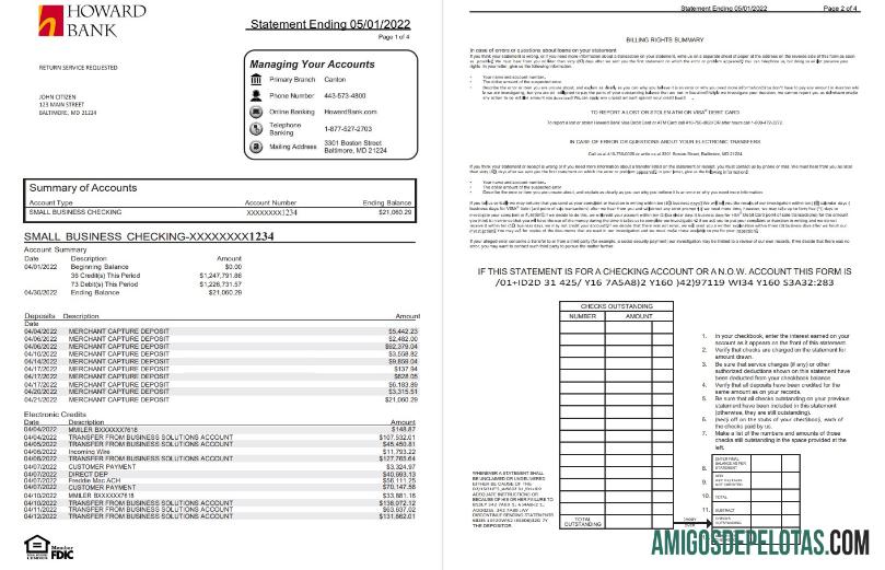 AS Howard bank laporan 4 pages desain